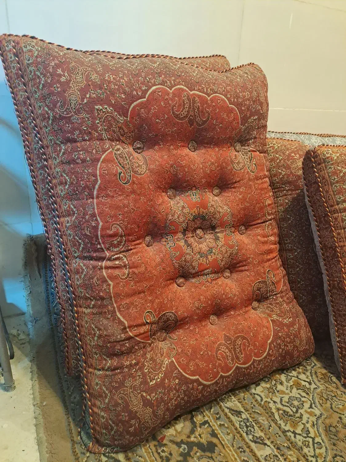 پشتی سنتی قرمز ترمه|پشتی|کرج, حاجی آباد|دیوار