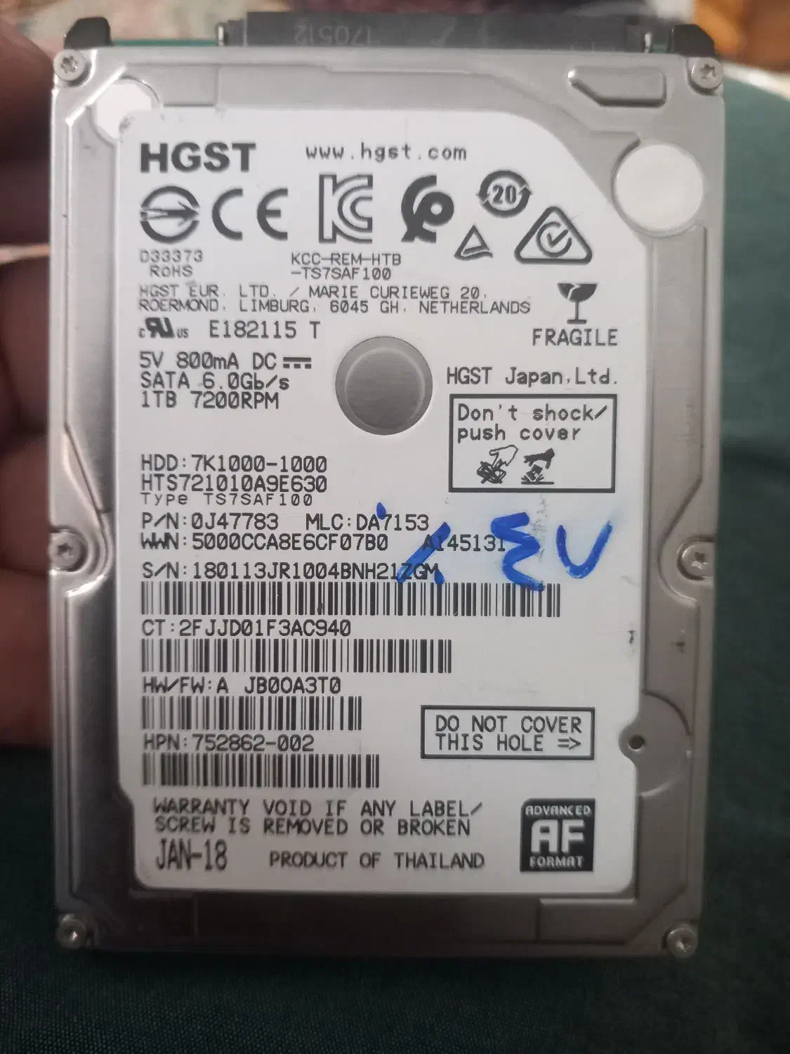 هارد یک ترا سلامت ۴۷ درصد|قطعات و لوازم جانبی رایانه|گنبد کاووس, |دیوار