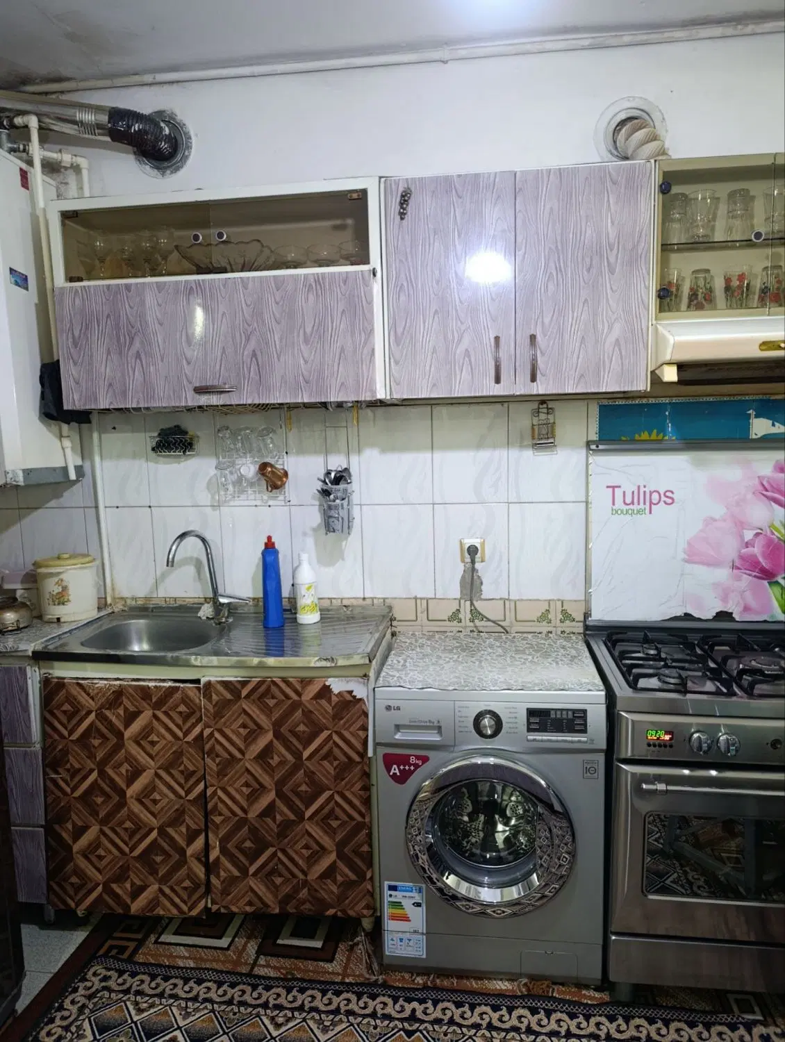 کابینت . هود .سینک|آب‌چکان و نظم‌دهنده ظروف|مشهد, شهید بصیر|دیوار