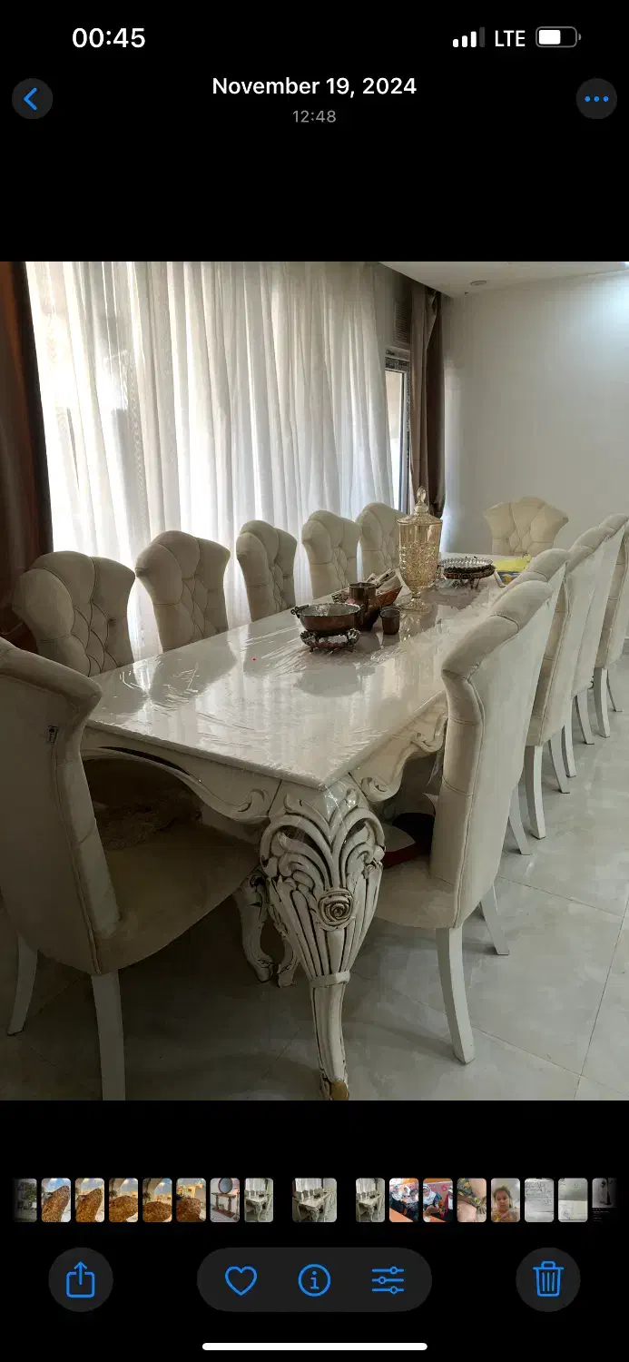 ناهار خوری ۱۲ نفره|میز و صندلی غذاخوری|دزفول, |دیوار