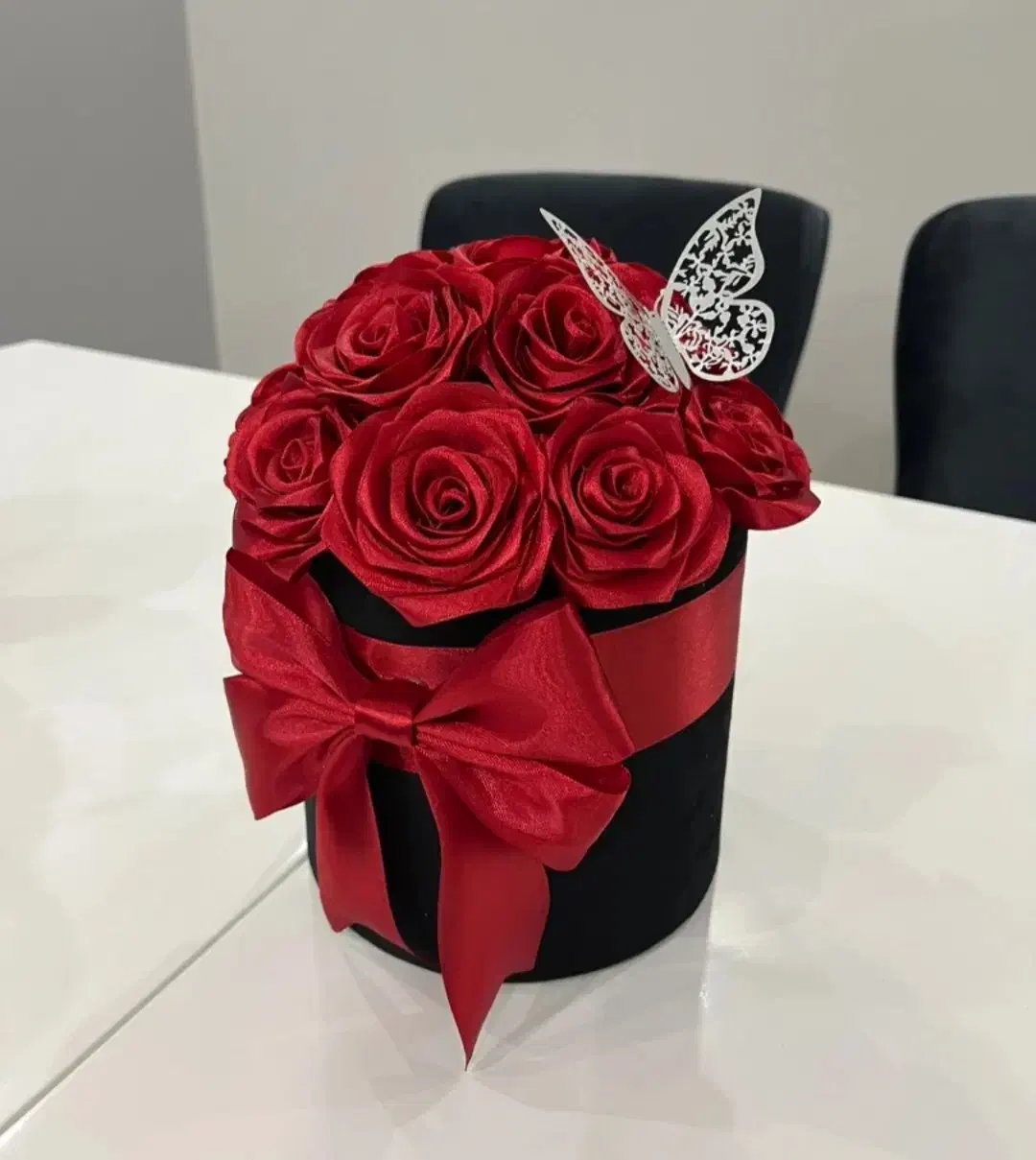 دسته گل های روبانی زیبا و شیک|گل مصنوعی|میبد, |دیوار