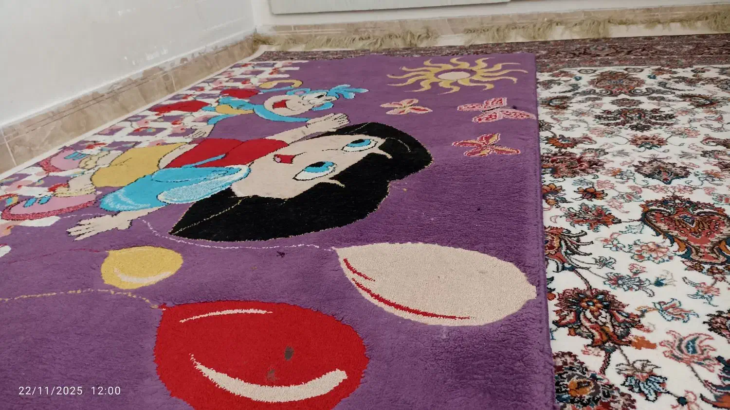 فرش زیبای دورا کودکانه با برجستگی|فرش|اراک, |دیوار