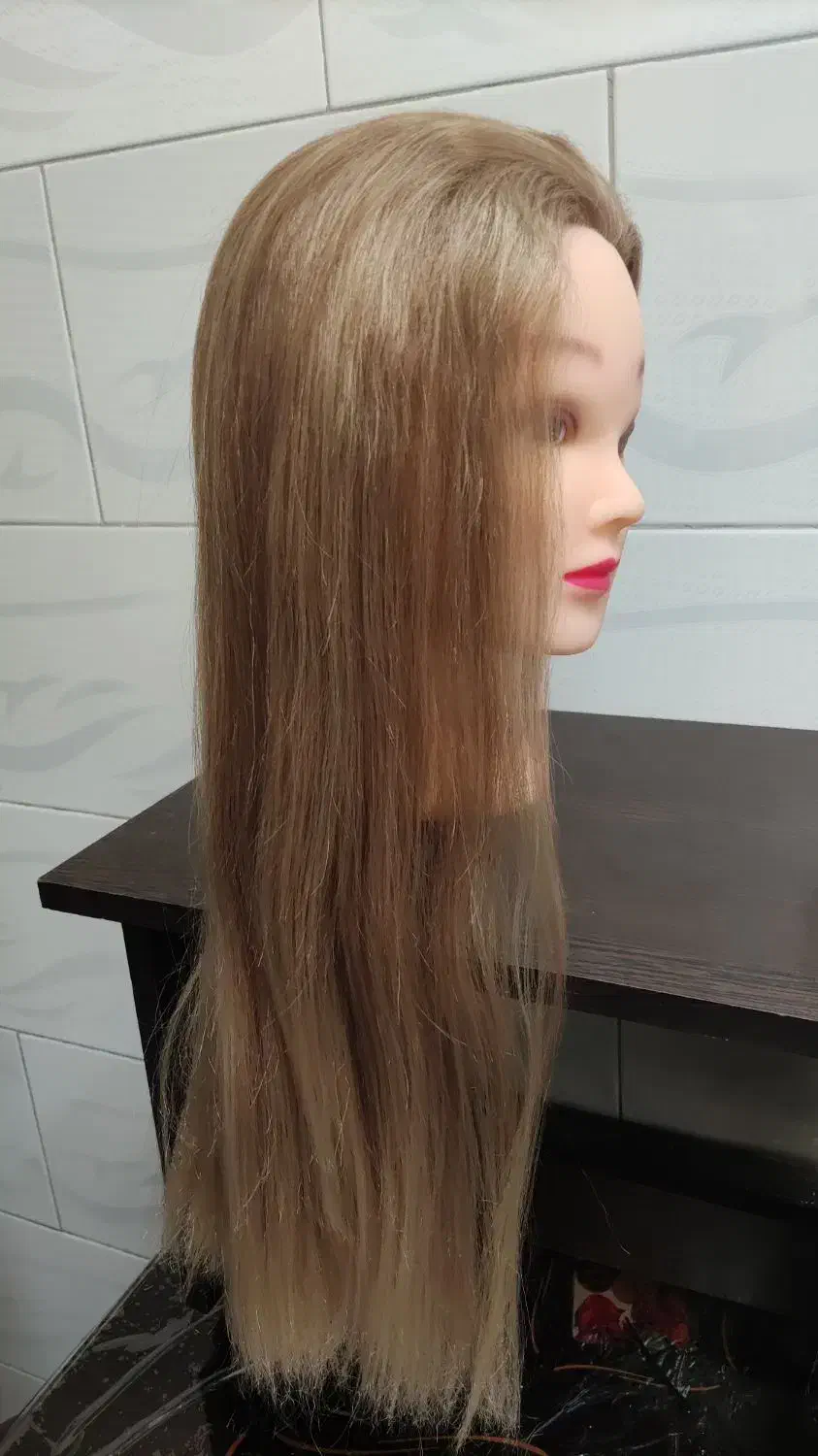 کله مانکن شنیون با کرم موی اصل برکلی|آرایشی، بهداشتی، درمانی|محمدیه-قزوین, |دیوار