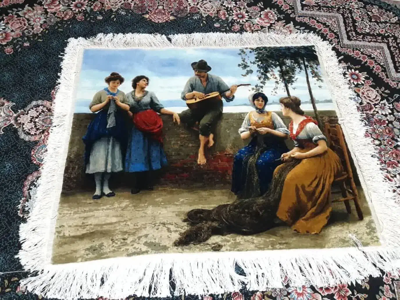 تابلوفرش دستبافت|تابلو فرش|اصفهان, نقش جهان|دیوار