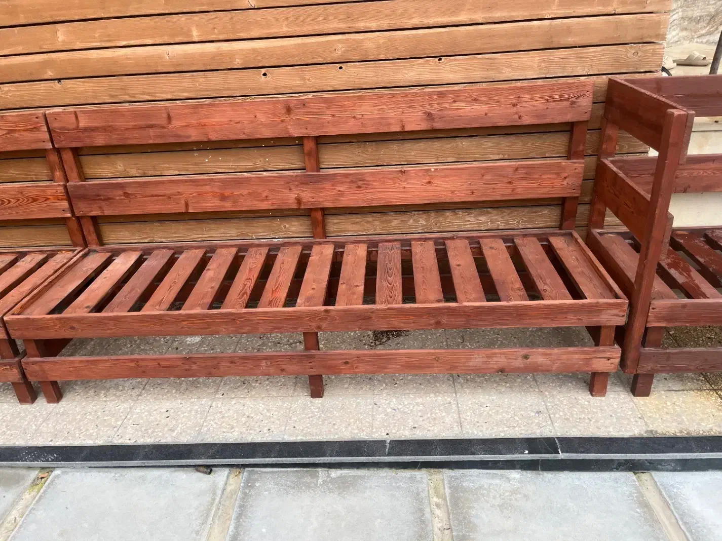 صندلی الاچیق چوبی|میز و صندلی غذاخوری|رویان, |دیوار