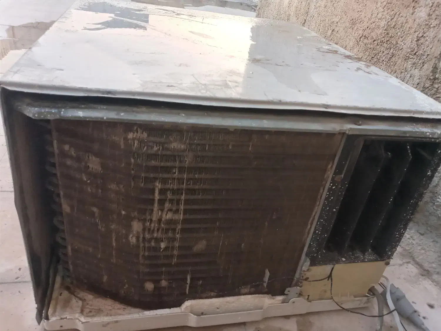 کولر پنجرهای مدل گری|کولر گازی و فنکوئل|کازرون, |دیوار