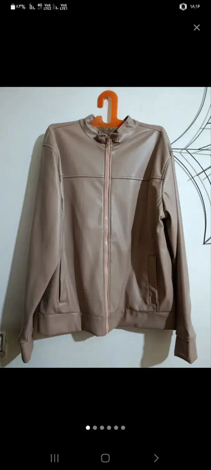 کاپشن چرم مصنوعی نونو اصلا تن نخورده|لباس|پیشوا, |دیوار