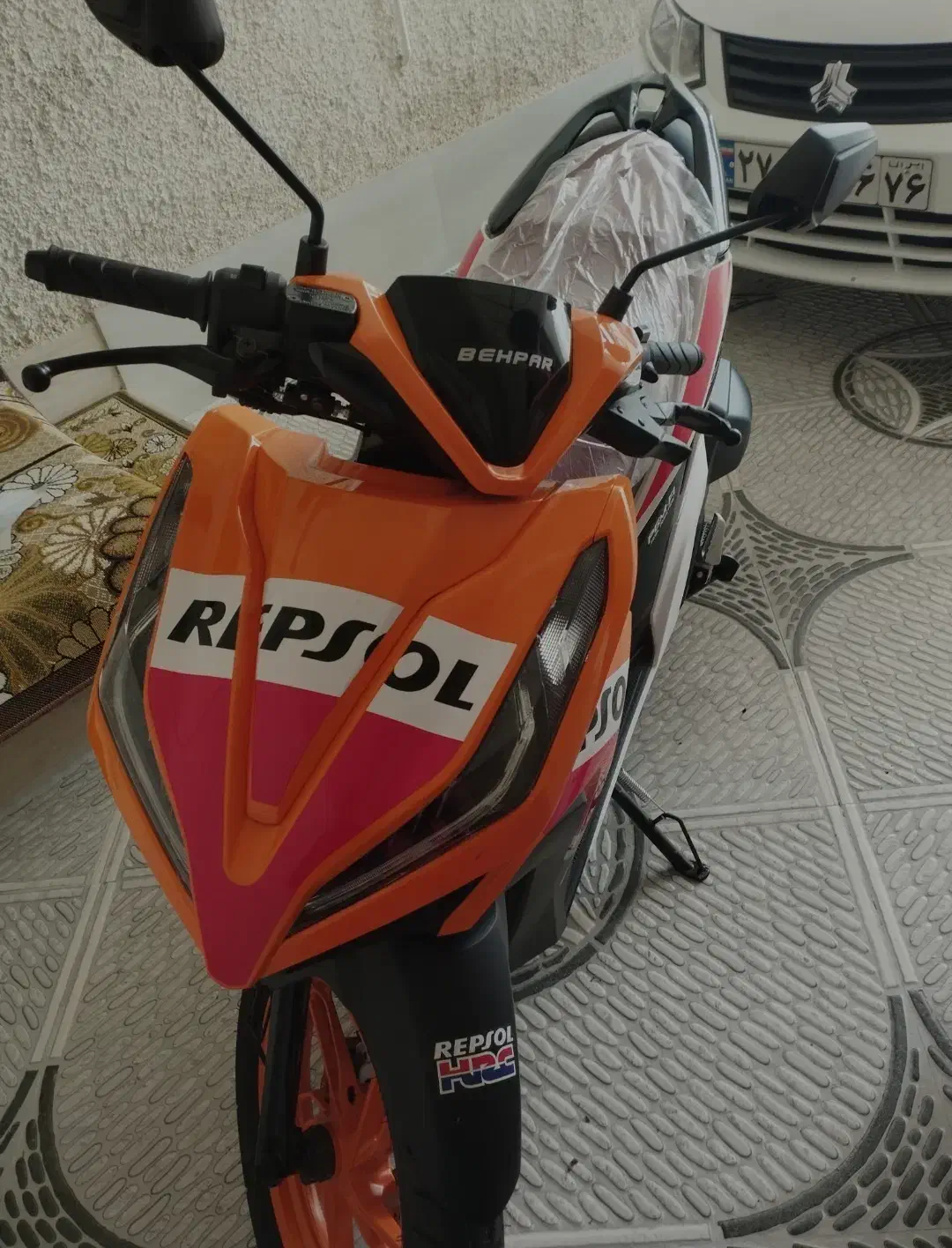 موتور کلیک در حد خشک|موتورسیکلت|رودسر, |دیوار