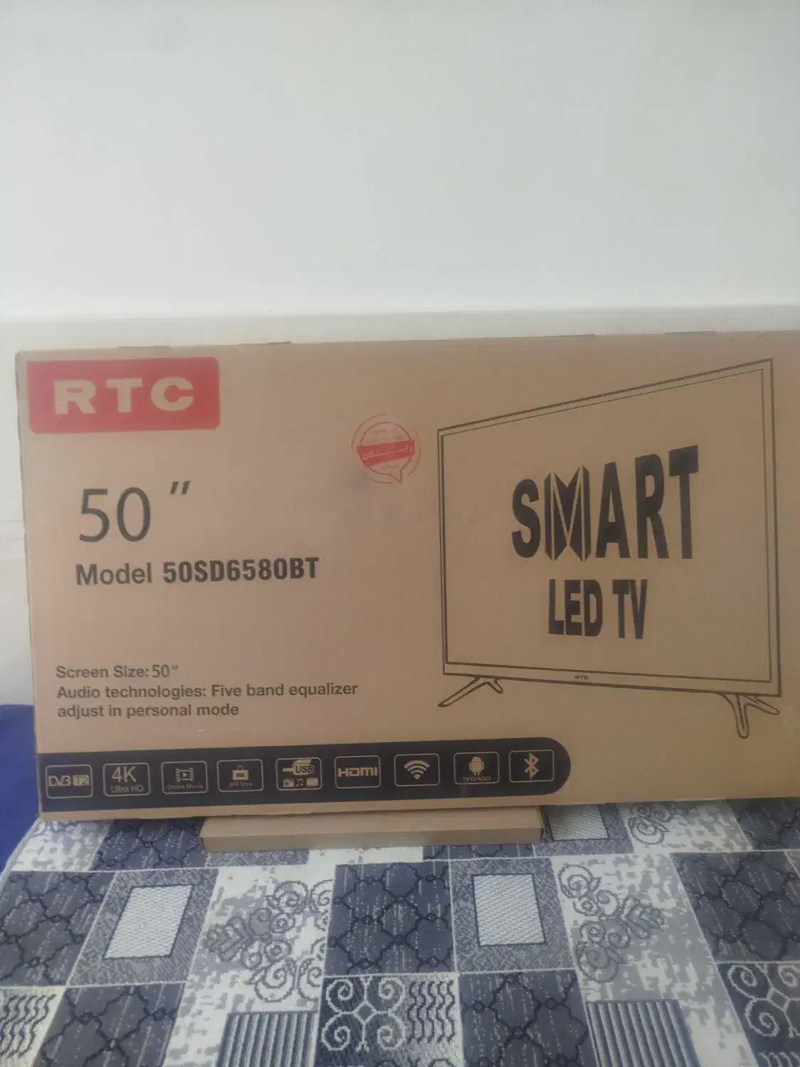 ال ای دی 50 اینچ RTC اکبند|تلویزیون و پروژکتور|سنندج, |دیوار