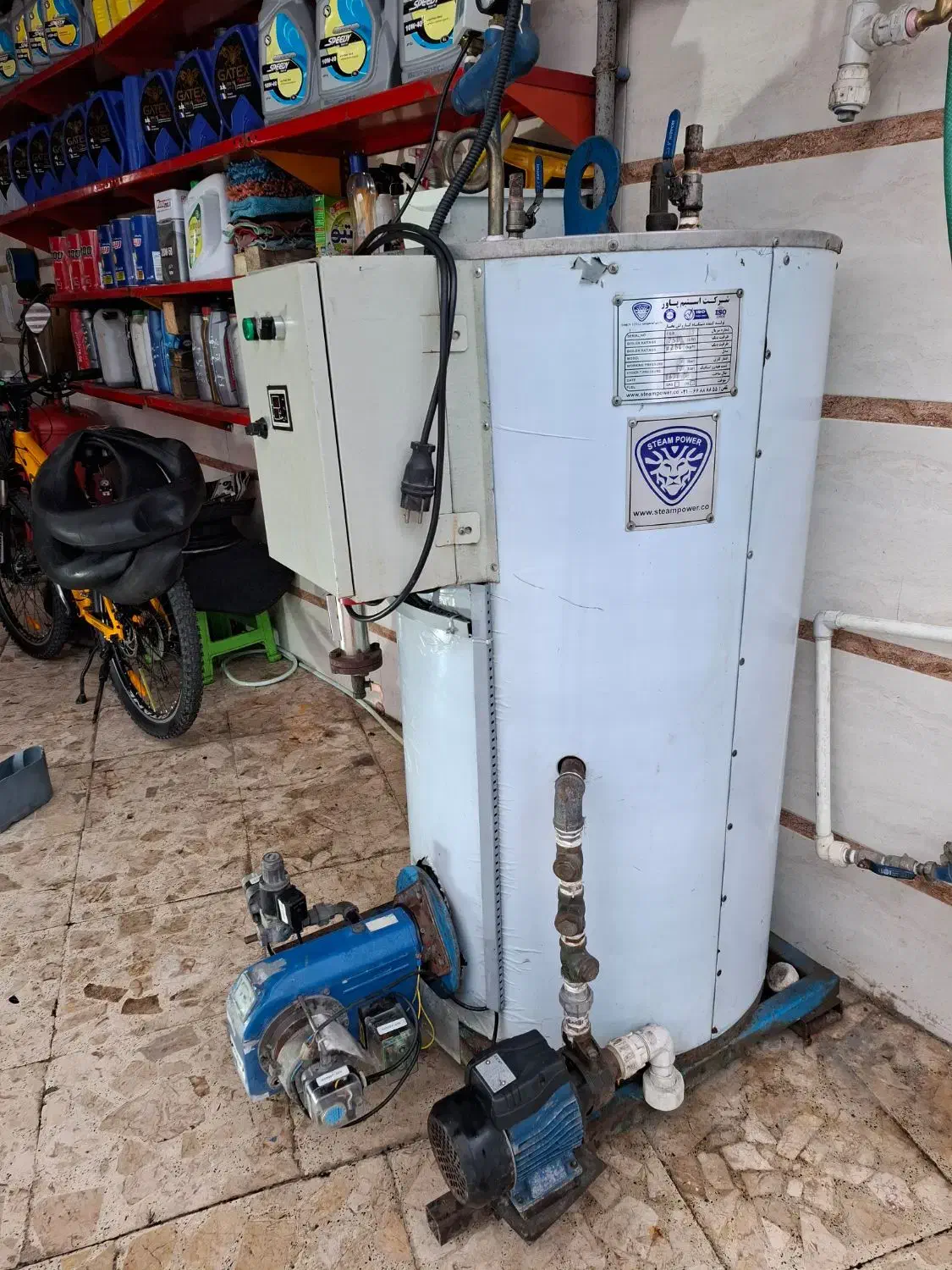 دیگ بخار نانو بخار ۲۵۰ لیتری استیم پاور|ماشینآلات صنعتی|سنگر, |دیوار