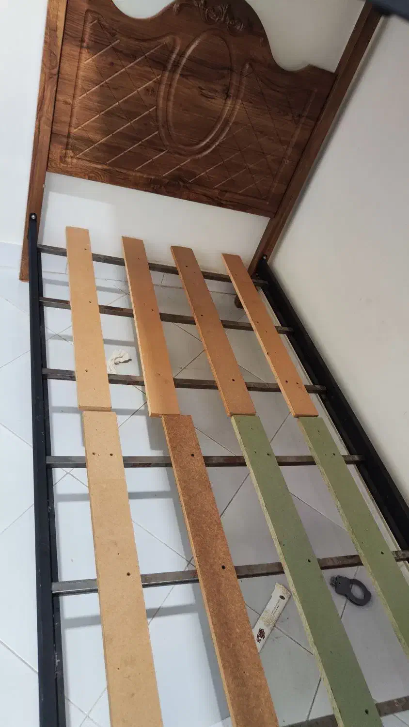 تخت دو طبقه کودک نوجوان با تشک|تخت و سرویس خواب|تهران, نیروی هوایی (پیروزی)|دیوار