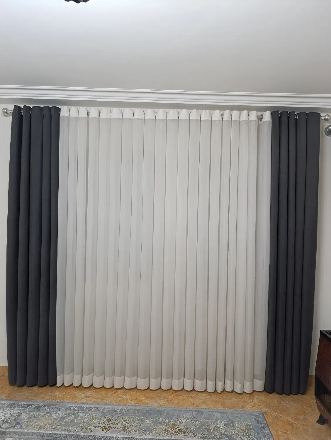 دوعدد والان پرده|پرده، رانر، رومیزی|رشت, کوی امام رضا|دیوار