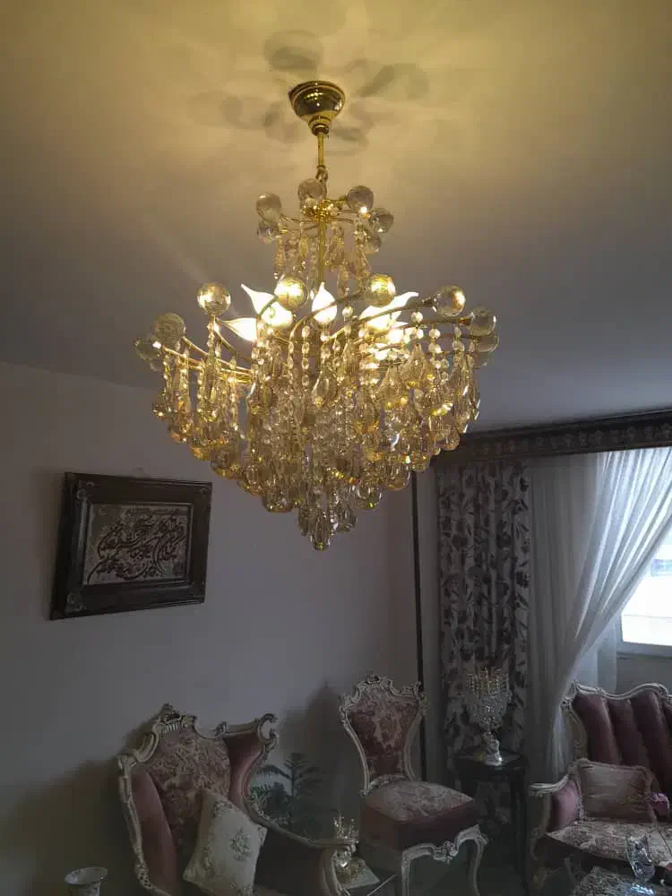 لوستر|لوستر و چراغ آویز|ابریشم, |دیوار