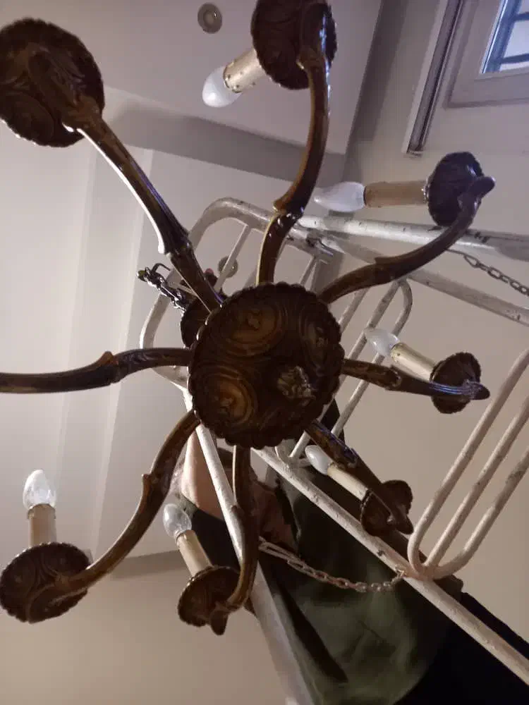 لوستر برنز آنتیک  فرانسه|لوستر و چراغ آویز|کرج, فاز ۱ مهرشهر|دیوار