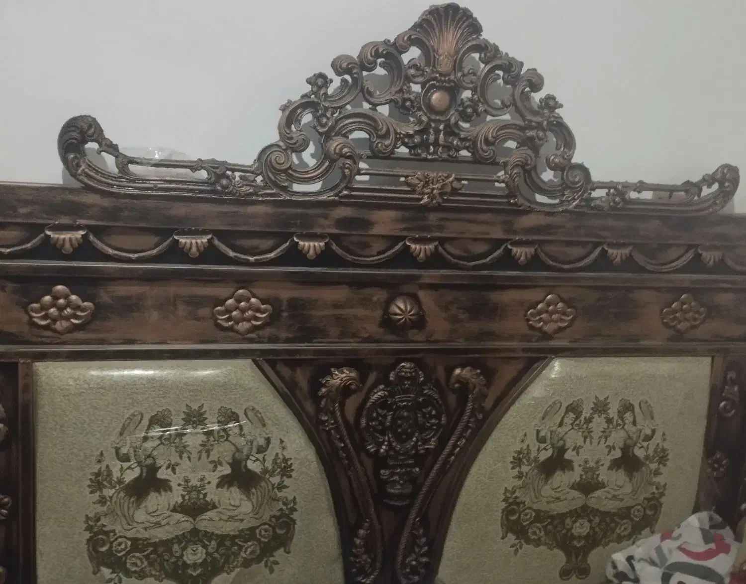 تخت دونفره فرفورژه|تخت و سرویس خواب|مشهد, رسالت|دیوار