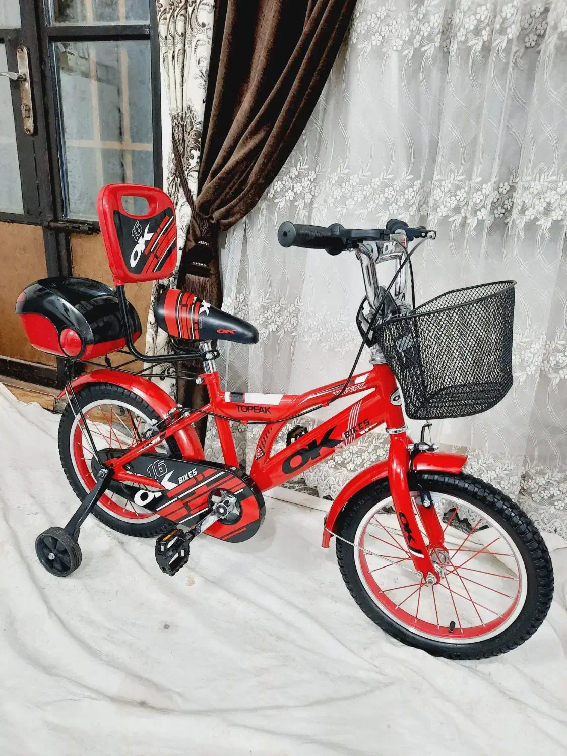 دوچرخه سایز 16طوقه آلومینیوم مارکOKنونونو|دوچرخه، اسکیت، اسکوتر|مشهد, طبرسی شمالی|دیوار