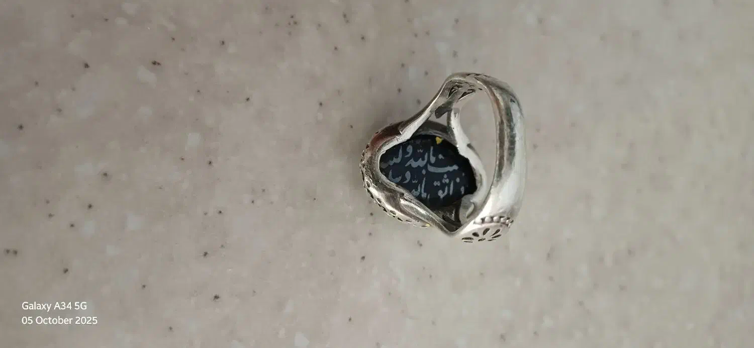 انگشتر نقره با نگین حدید|بدلیجات|بندرعباس, |دیوار