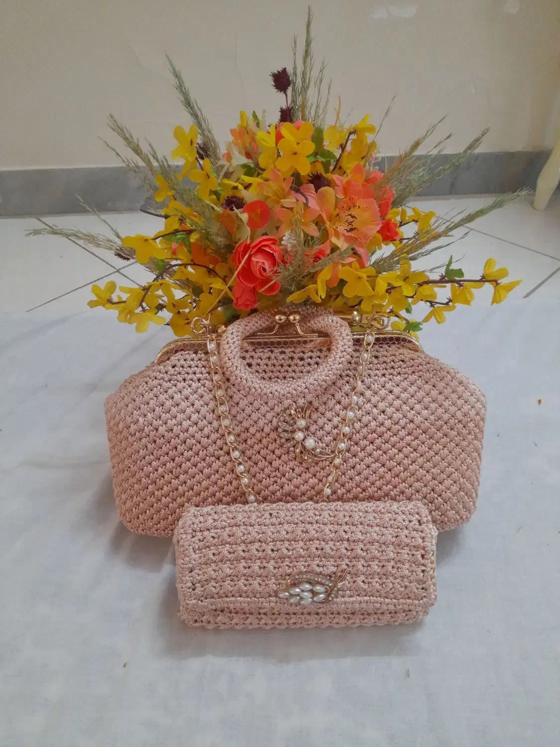 کیف مکرومه و|کیف، کفش، کمربند|اراک, |دیوار