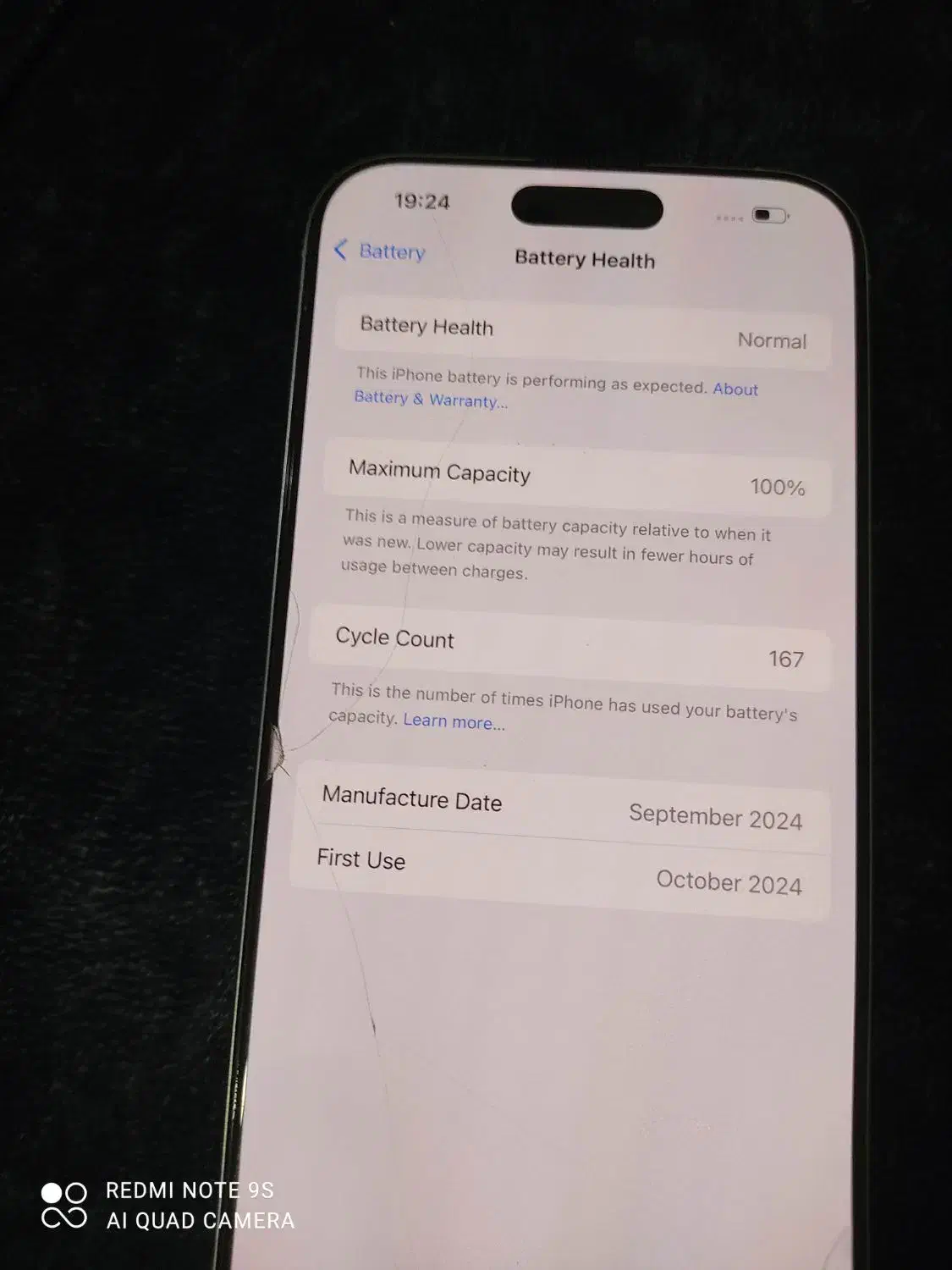 آیفون 16 پرو مکس سفید باطری 100|موبایل|سیرجان, |دیوار