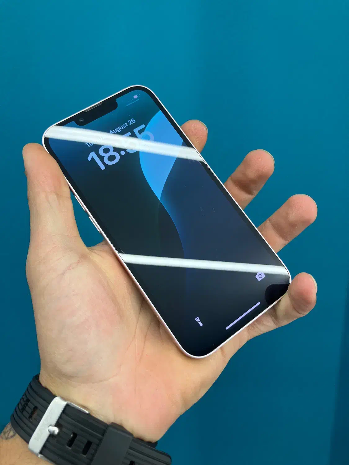 فروش فوری ایفون ۱۳ صورتی با ۱۰ میلیوت پیش پرداخت|موبایل|اصفهان, باغ زرشک|دیوار