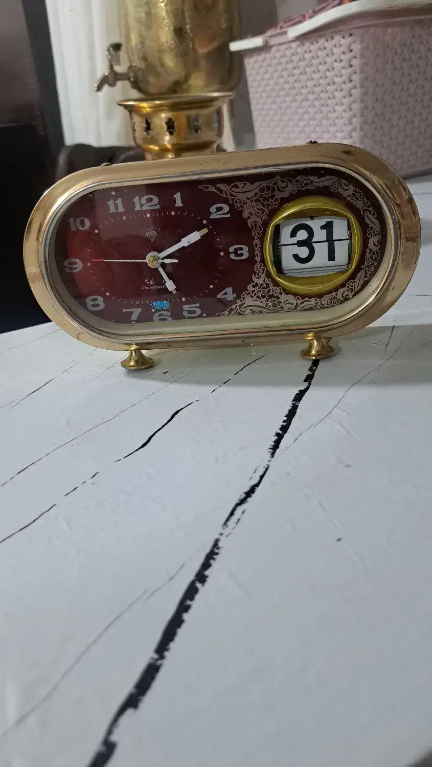 ساعت زنگی قدیمی|کلکسیون اشیاء عتیقه|دورود, |دیوار