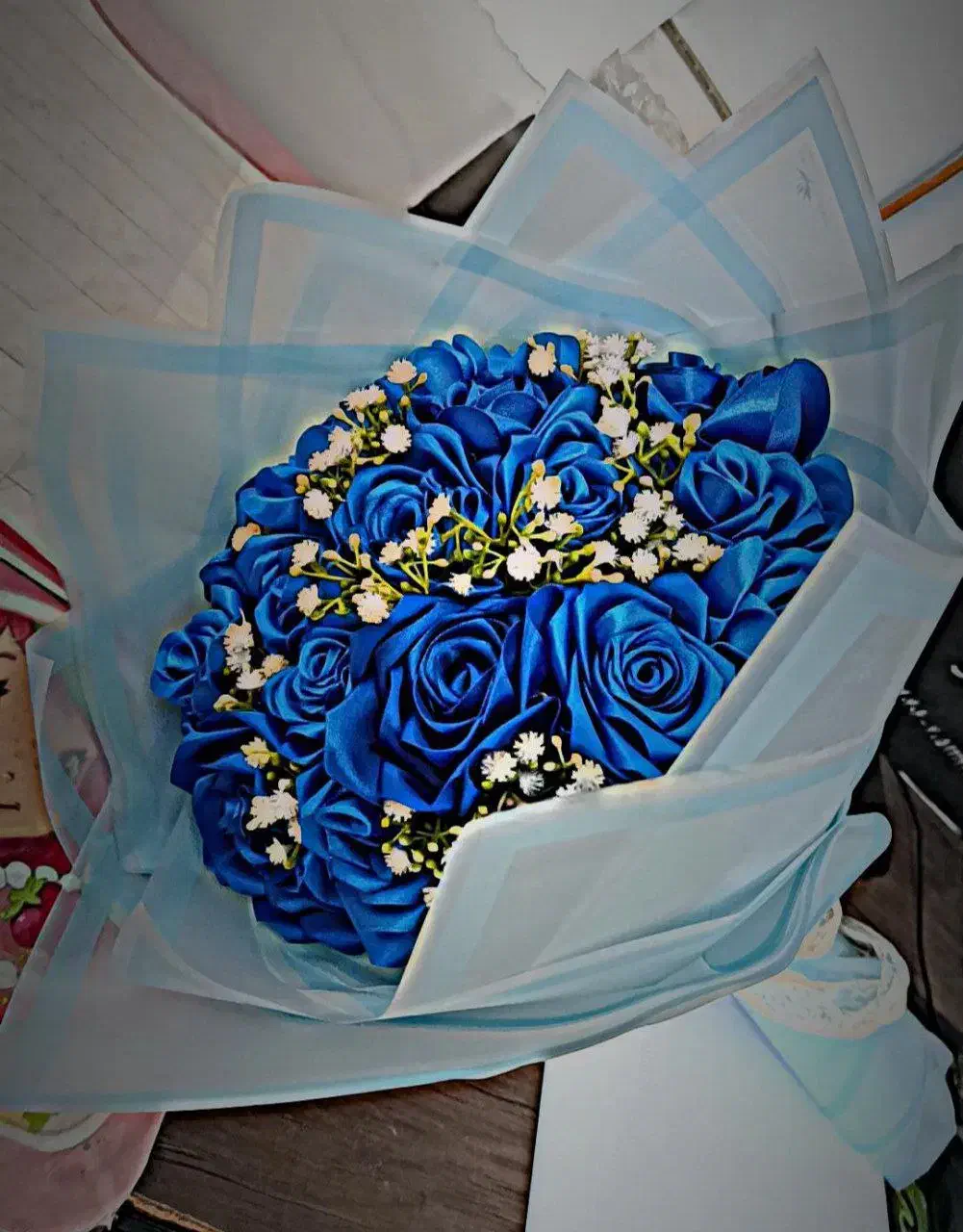 گل ربانی شاخه30|گل مصنوعی|تربتحیدریه, کاشانی|دیوار