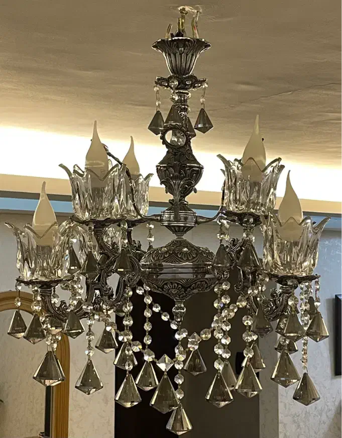 لوستر برنزی|لوستر و چراغ آویز|تبریز, |دیوار