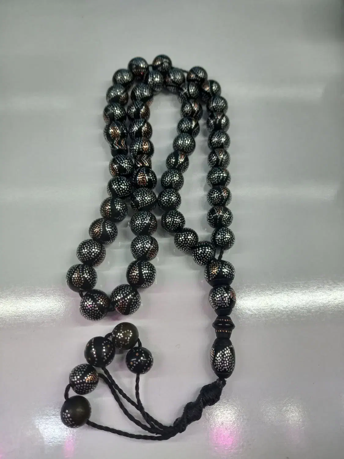 تسبیح نقره کوب|کلکسیون اشیاء عتیقه|خرمآباد, |دیوار