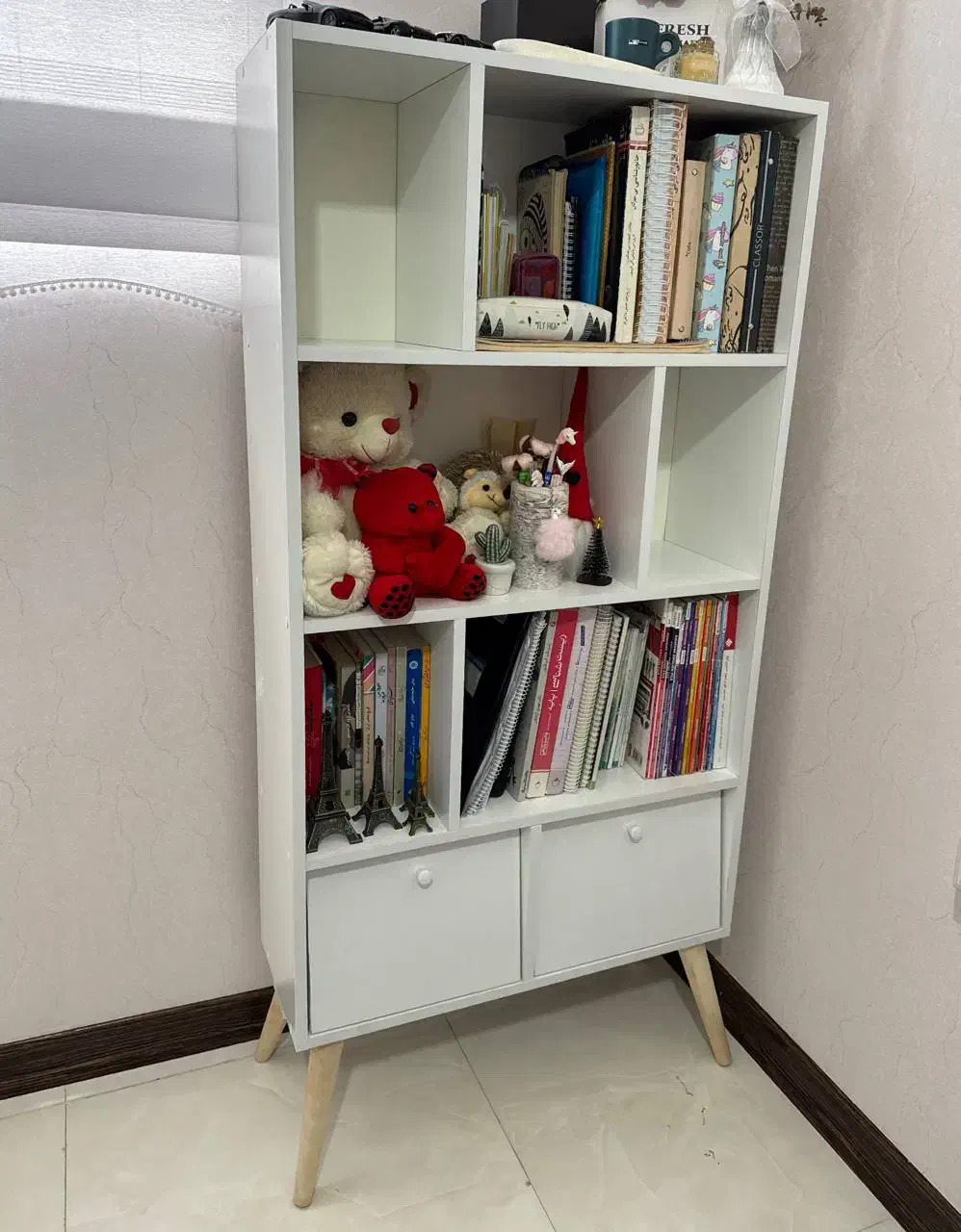 کتابخانه جادار|کتابخانه، شلف، قفسه‌های دیواری|مشهد, الهیه|دیوار