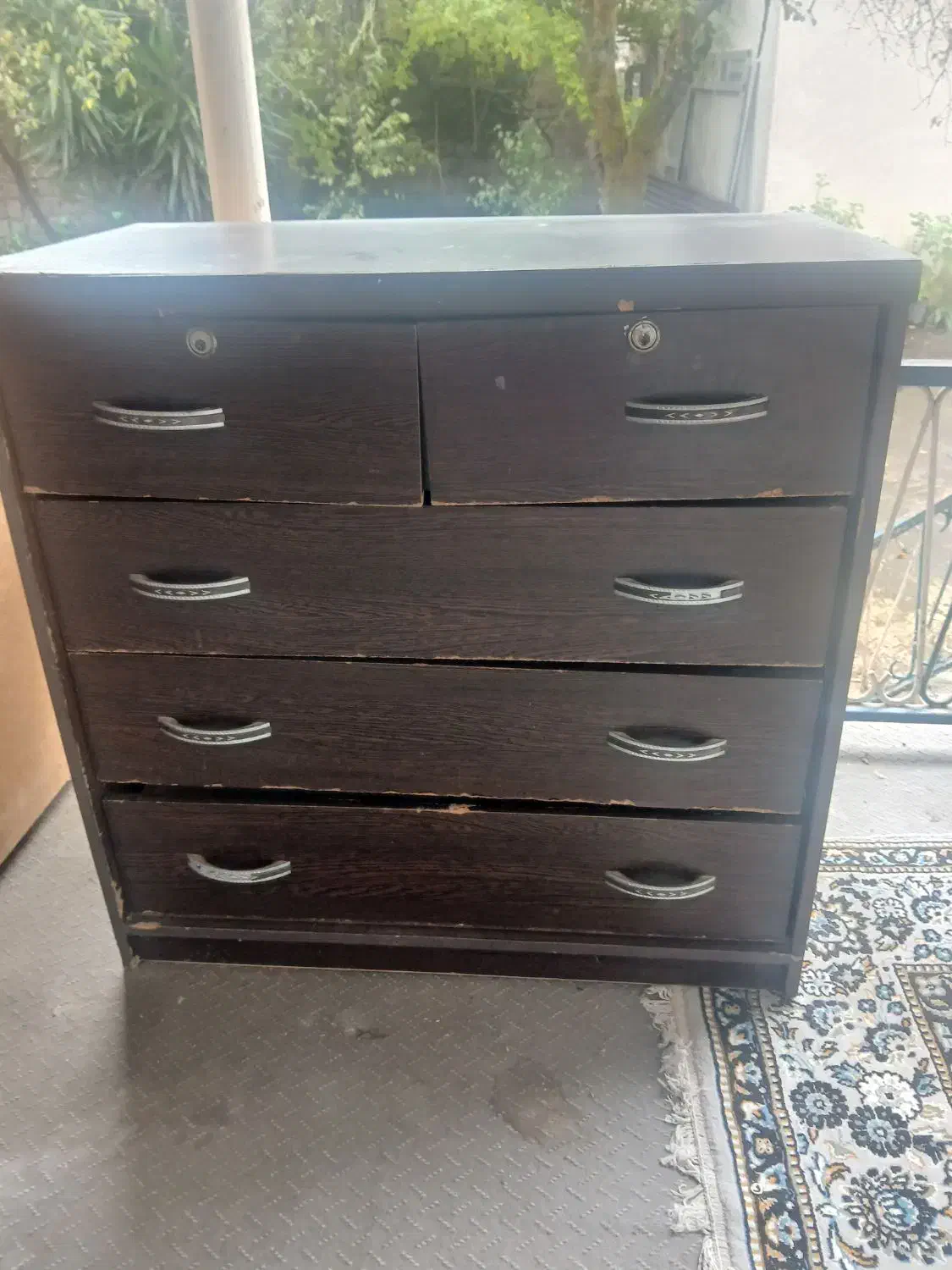 دراور ۵ کشو|جاکفشی، کمد، دراور|لشت نشا, |دیوار