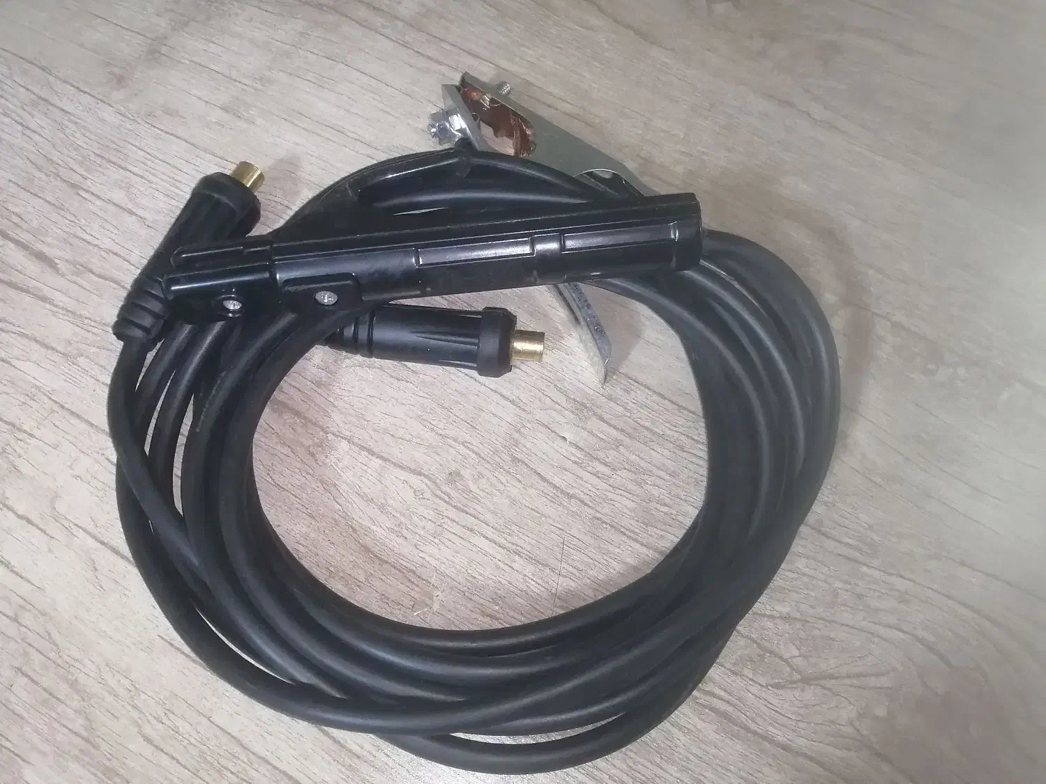 کابل جوشکاری 12 مس خالص 4 متر انبر  و 2 متر اتصال|ابزارآلات|لار, |دیوار