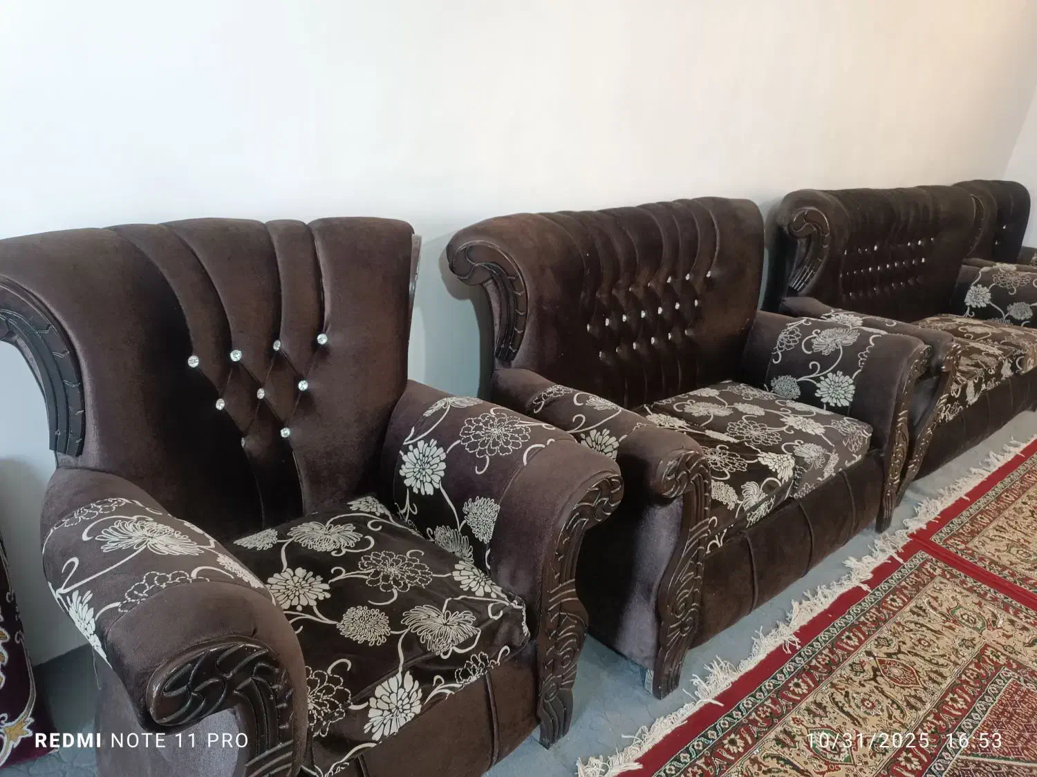 مبل هفت نفره درحد با میز عسلی|مبلمان خانگی و میز عسلی|سردرود, |دیوار