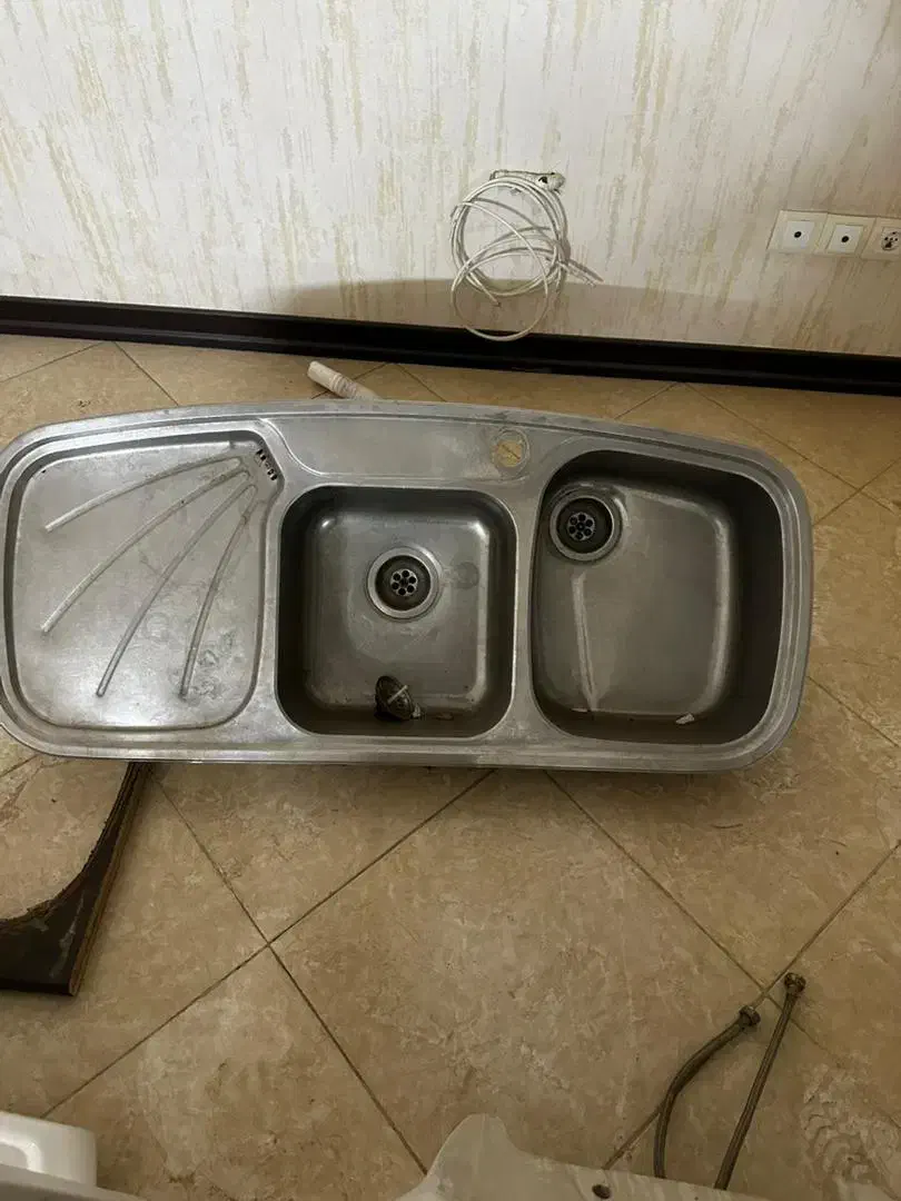 سینک توکار سینی چپ|آبچکان و نظمدهنده ظروف|اصفهان, طامه|دیوار