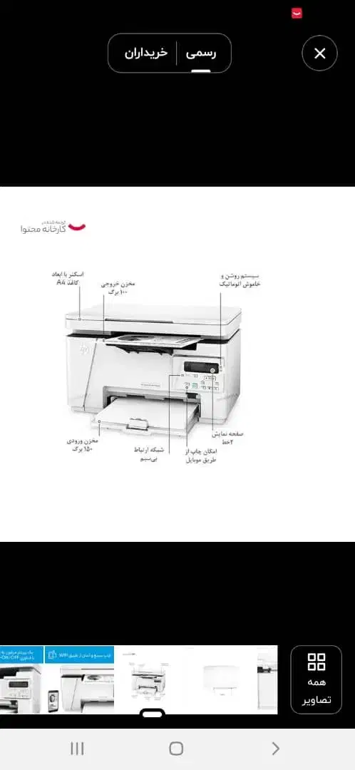 پرینتر hp مدل m26nw|پرینتر، اسکنر، کپی، فکس|ری, سیزده آبان|دیوار