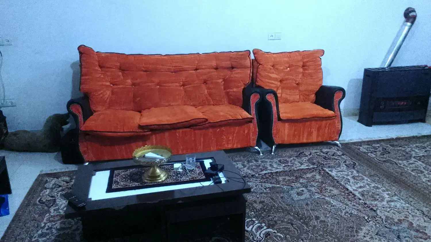 مبل هفت نفره ومیز عسلی|مبلمان خانگی و میز عسلی|کرمانشاه, |دیوار