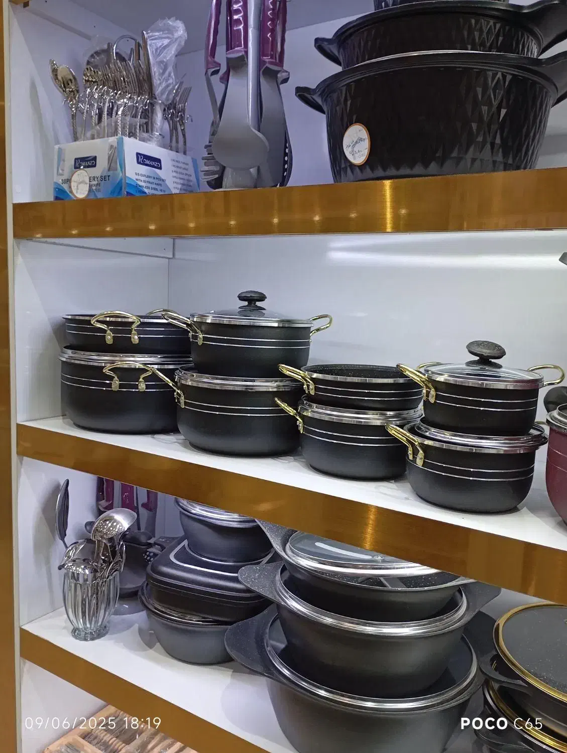 سرویس قابلمه 14پارچه گرانیتی زنبوری ضخیم با ارسال|ظروف پختوپز|مشهد, طلاب|دیوار