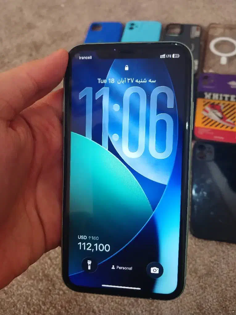 آیفون۱۱نرمال با۱۴قاب|موبایل|قائمشهر, |دیوار