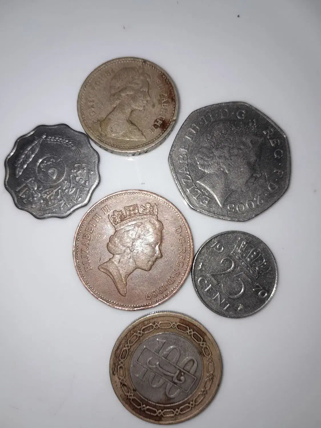 تعدادی سکه قدیمی خارجی|کلکسیون سکه، تمبر، اسکناس|قم, انسجام|دیوار