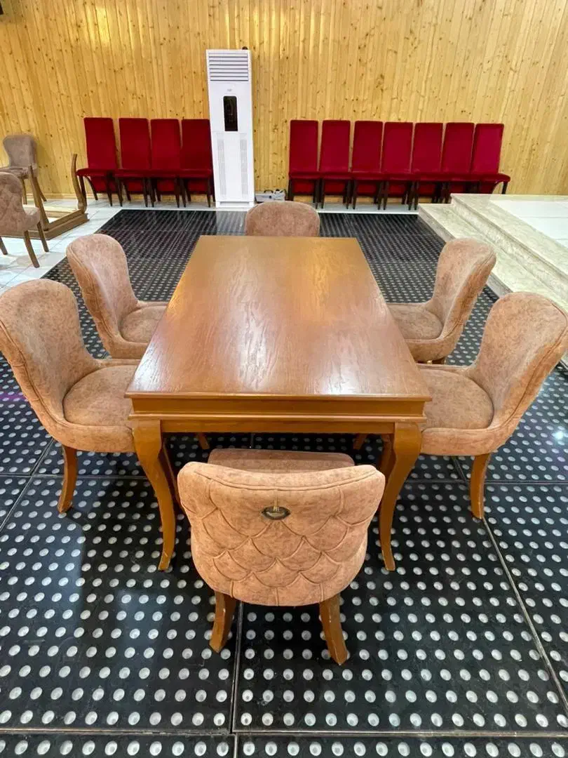 میز و صندلی چوبی تالار و رستوران|میز و صندلی غذاخوری|ماهدشت, |دیوار