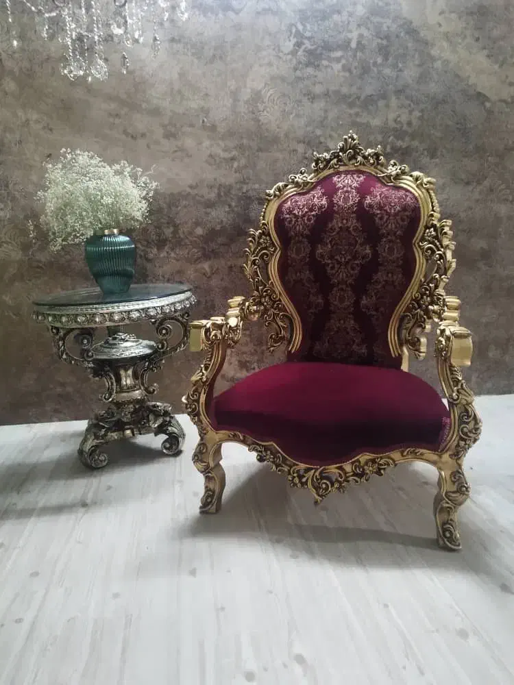 مبل تک نفره سلطنتی|مبلمان خانگی و میز عسلی|قم, بکایی|دیوار