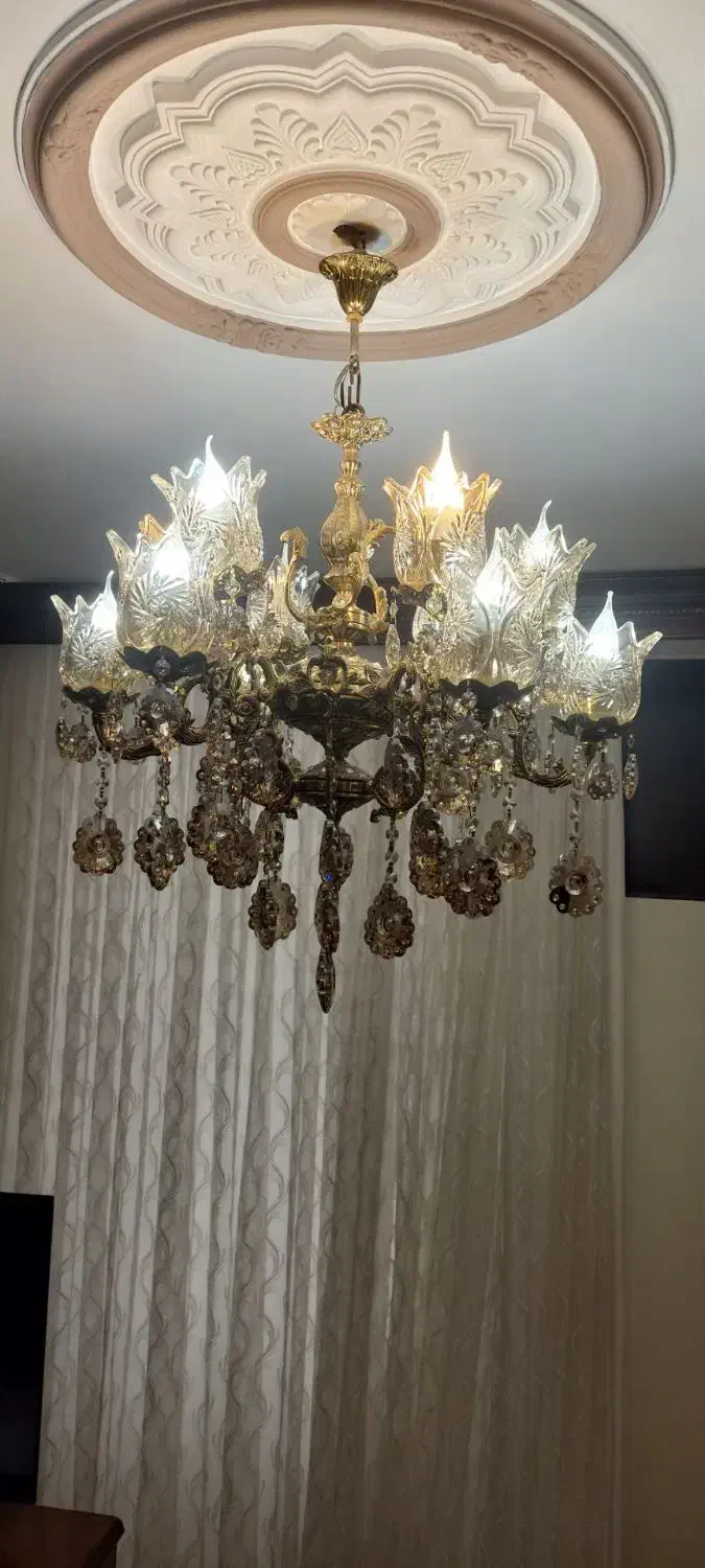 لوستر برنز|لوستر و چراغ آویز|کرمانشاه, |دیوار