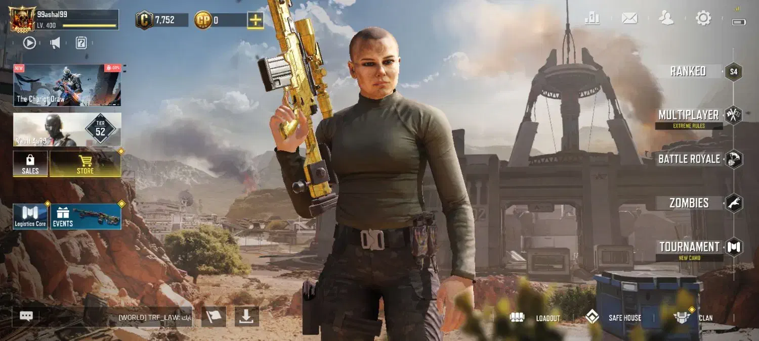 اکانت کالاف دیوتی لول 400|کنسول، بازی ویدئویی و آنلاین|مشکین‌دشت, |دیوار