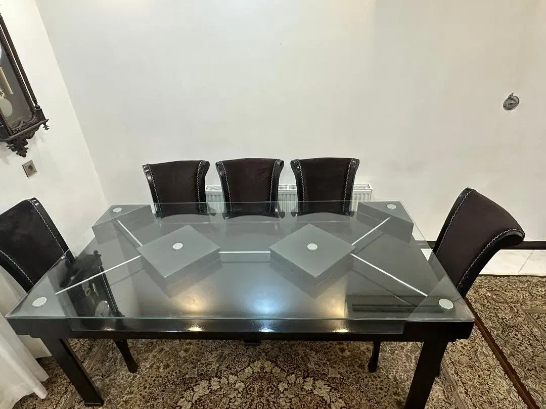 میز نهار خوری چوب|میز و صندلی غذاخوری|گنبد کاووس, |دیوار