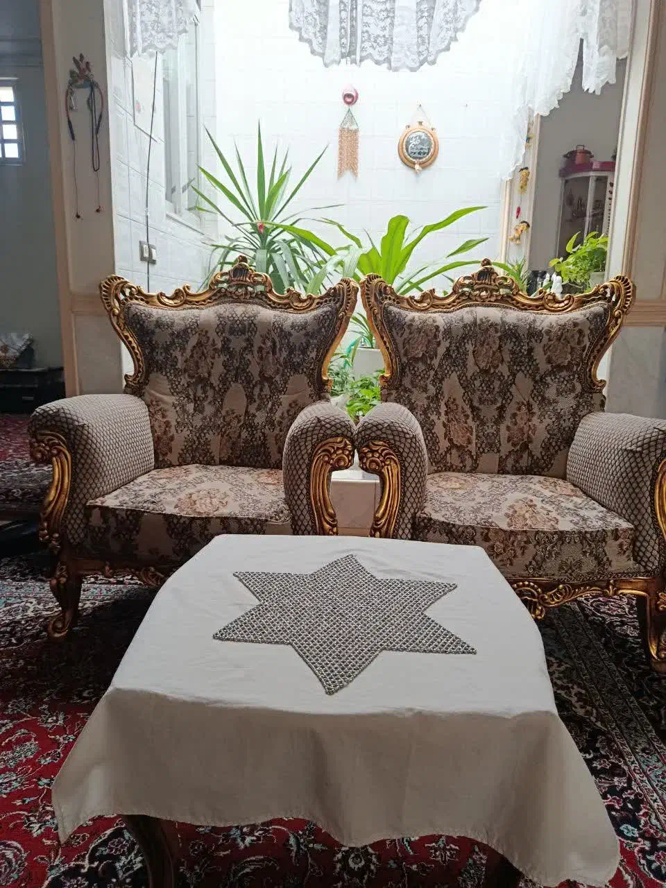 مبل سلطنتی ۹ نفره|مبلمان خانگی و میز عسلی|نهاوند, |دیوار