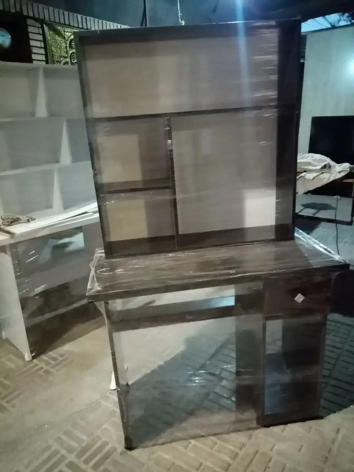 میز دو منظور تحریر و کامپیوتر کتابخانه دار|میز تحریر و کامپیوتر|کرمان, |دیوار