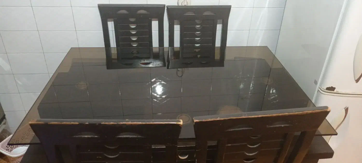 مبل ۷ نفره راحتی ۲رویه باجلو مبلی و غذاخوری ۴ نفره|مبلمان خانگی و میز عسلی|پارس‌آباد, |دیوار
