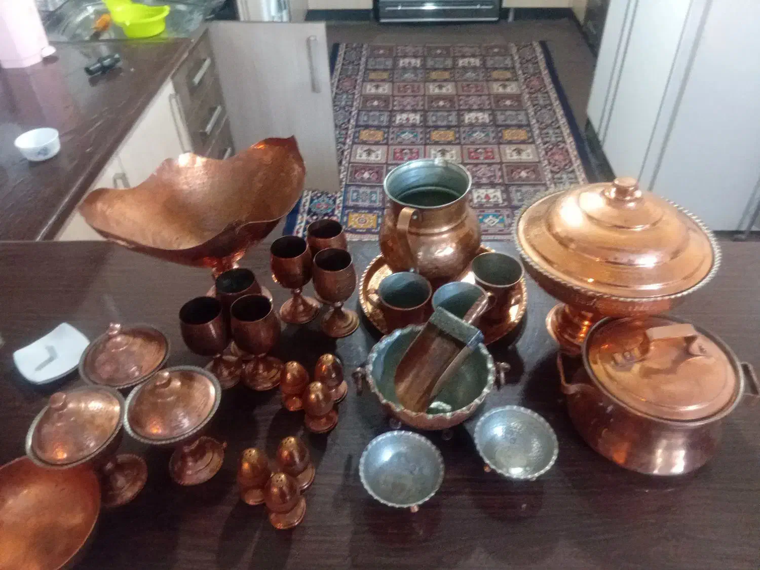 ظروف مسی|ظروف سرو و پذیرایی|گلستان (تهران), |دیوار