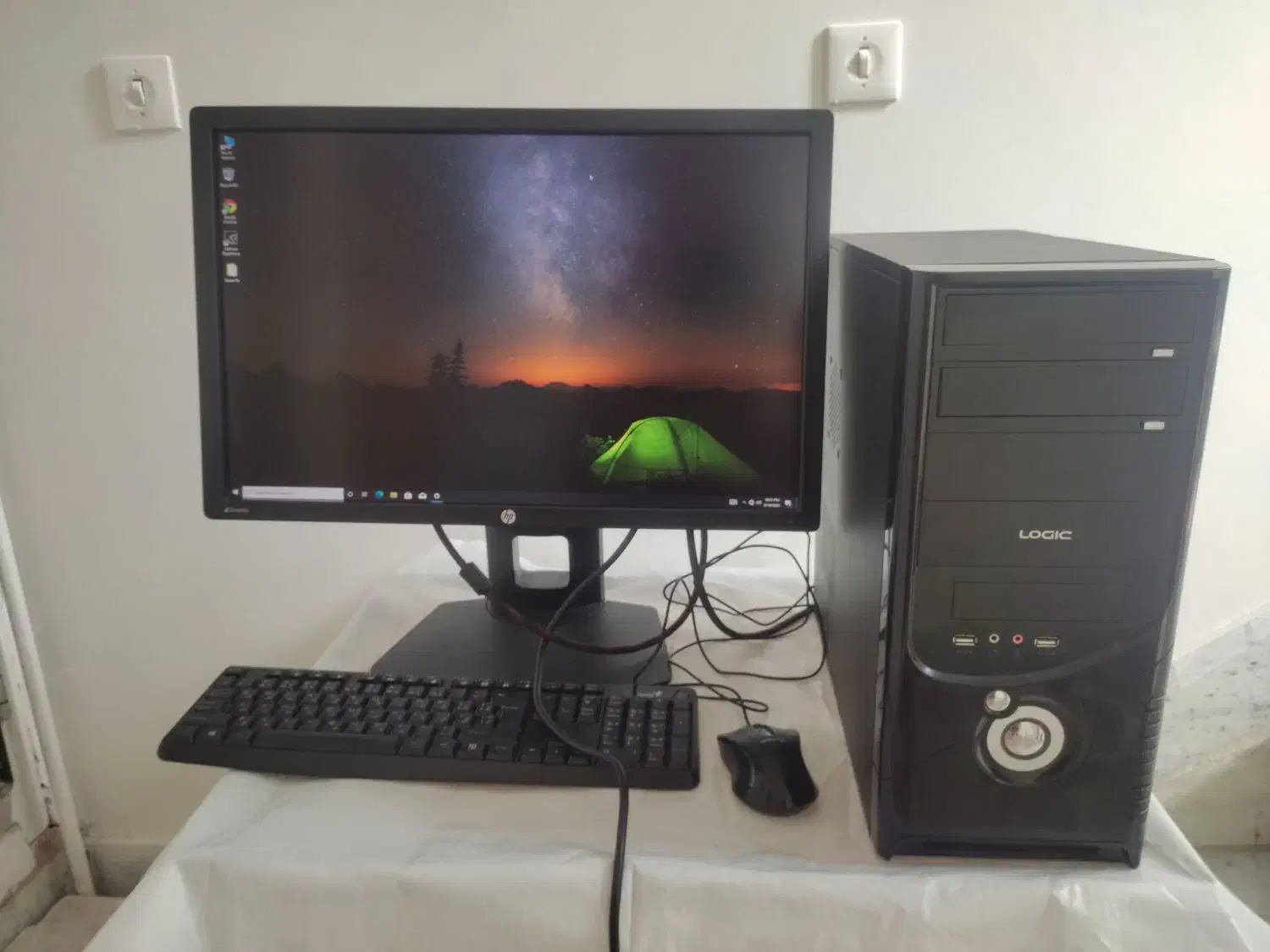 کیس گیمینگ CORE i3 نسل چهارم رم 8 مانیتور 24 اینچ|رایانه رومیزی|زنجان, |دیوار