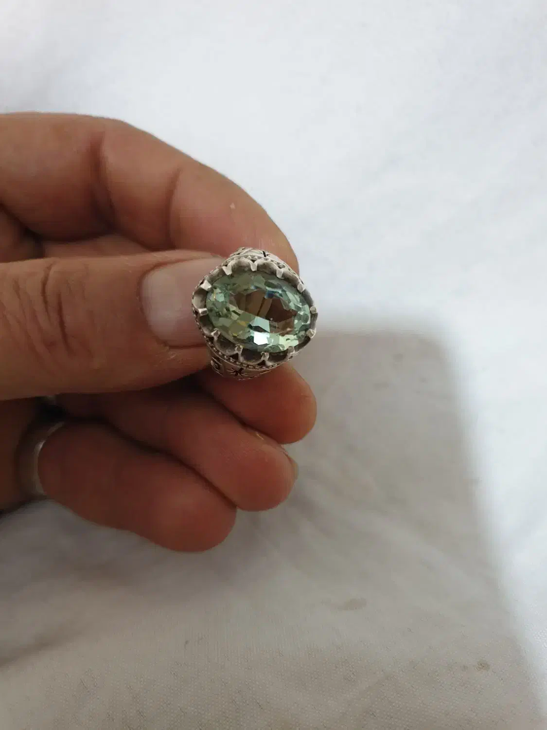 انگشترامیتیس سبز کمیاب|جواهرات|رودهن, |دیوار