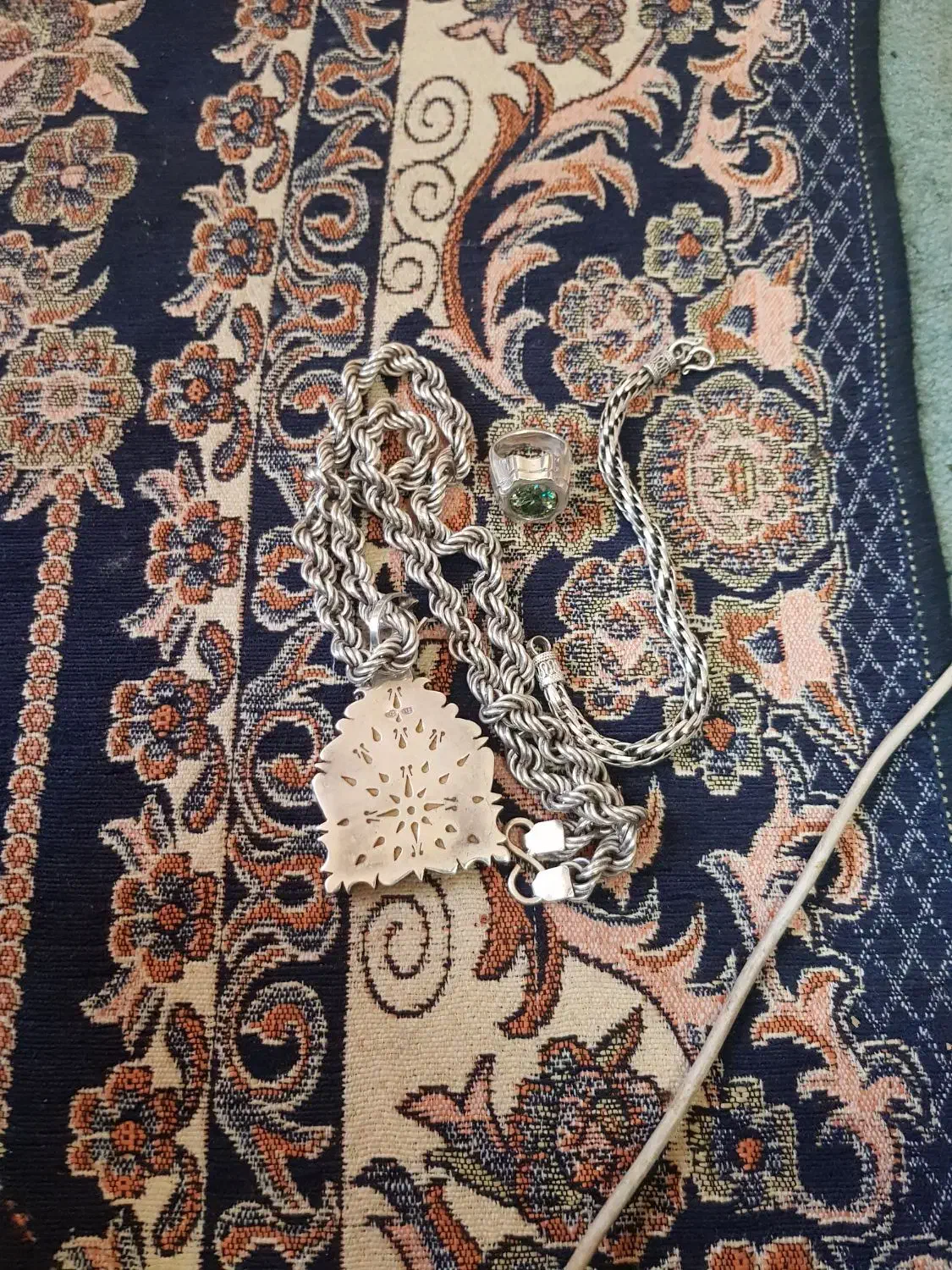 زنجیر نقره شمایل دسبند انگشتر|جواهرات|کرج, گلشهر|دیوار